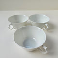 Ensemble de 3 tasses à thé en porcelaine fine – Limoges, v. 1920-1935