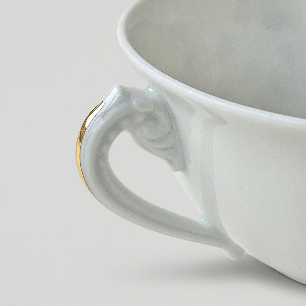 Paire de tasses à thé – Décor : Odette Dugraindelorge – Manufacture Bernardaud – Limoges, v. 1960