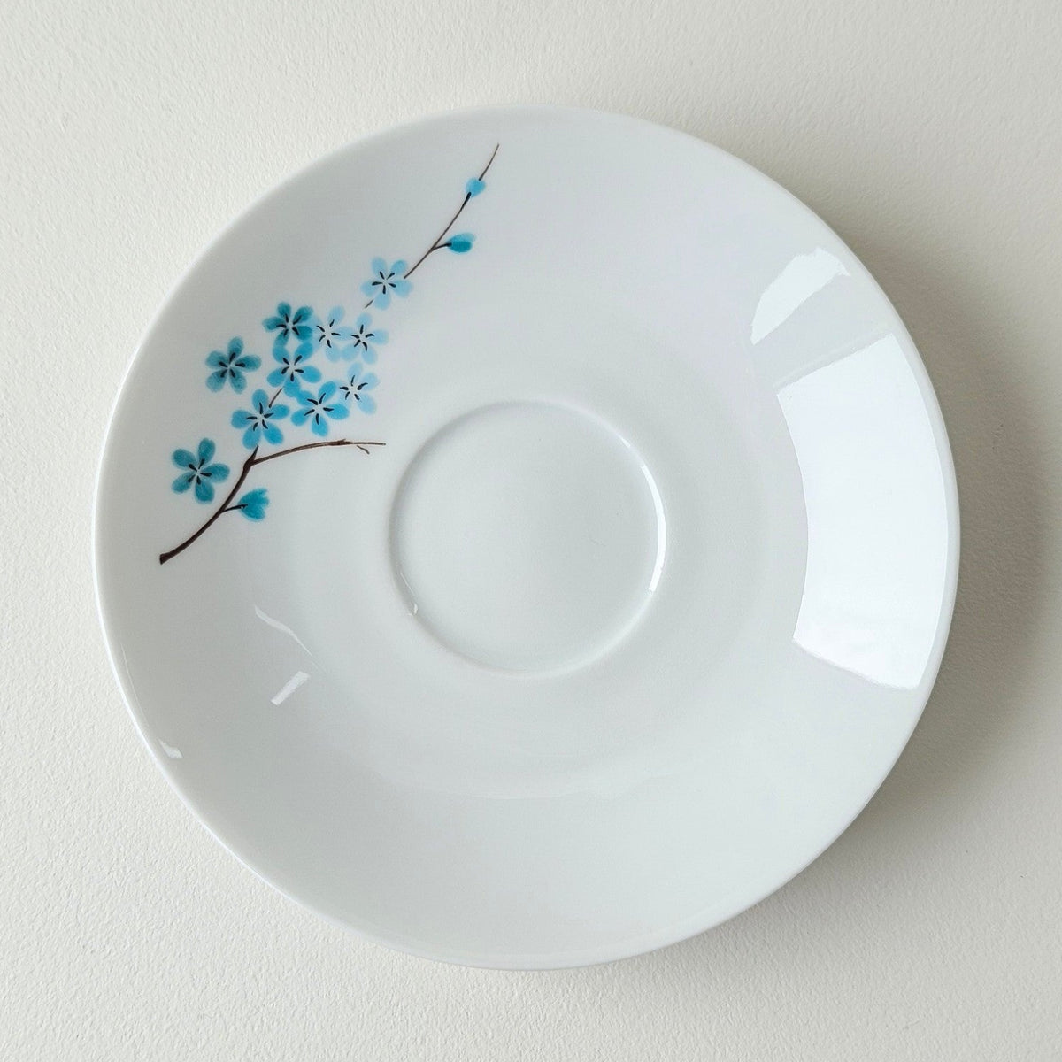 Paire de tasses à thé – Décor : Odette Dugraindelorge – Manufacture Bernardaud – Limoges, v. 1960